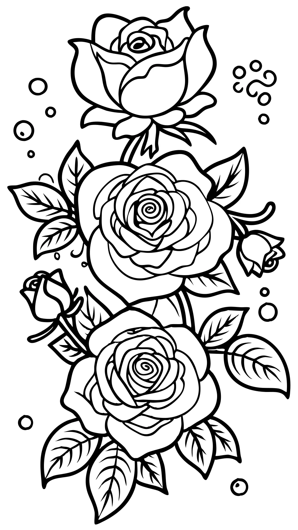 coloriages pour les roses adultes